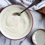 Greek Yogurt Caesar Salad Dressing l SimplyScratch.com #caesar #greekyogurt #easy #salad #dressing #light