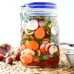 Spicy Pickled Vegetables l SimplyScratch.com #quickpickles #easy #pickled #vegetables #recipe #refrigeratorpickles #summerrecipe