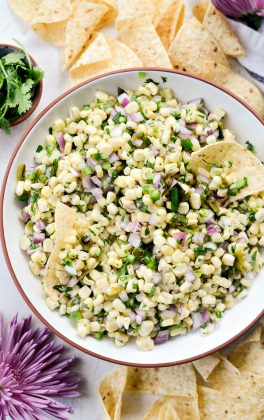 Chipotle's Sweet Corn Salsa l SimplyScratch.com #chipotle #cornsalsa #poblano #sweetcorn #copycat #salsa #recipe