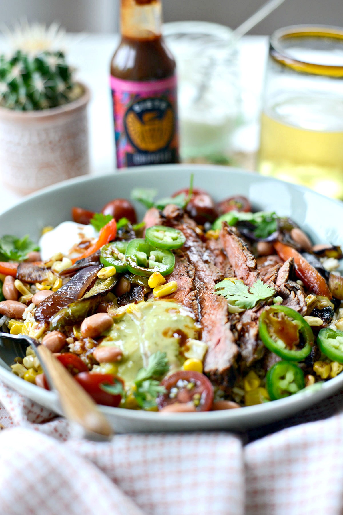 Grilled Chipotle Steak Fajita Rice Bowl Simply Scratch