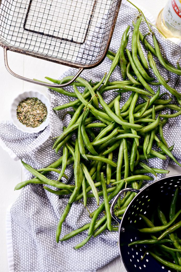 ingredients for Grilled Green Beans