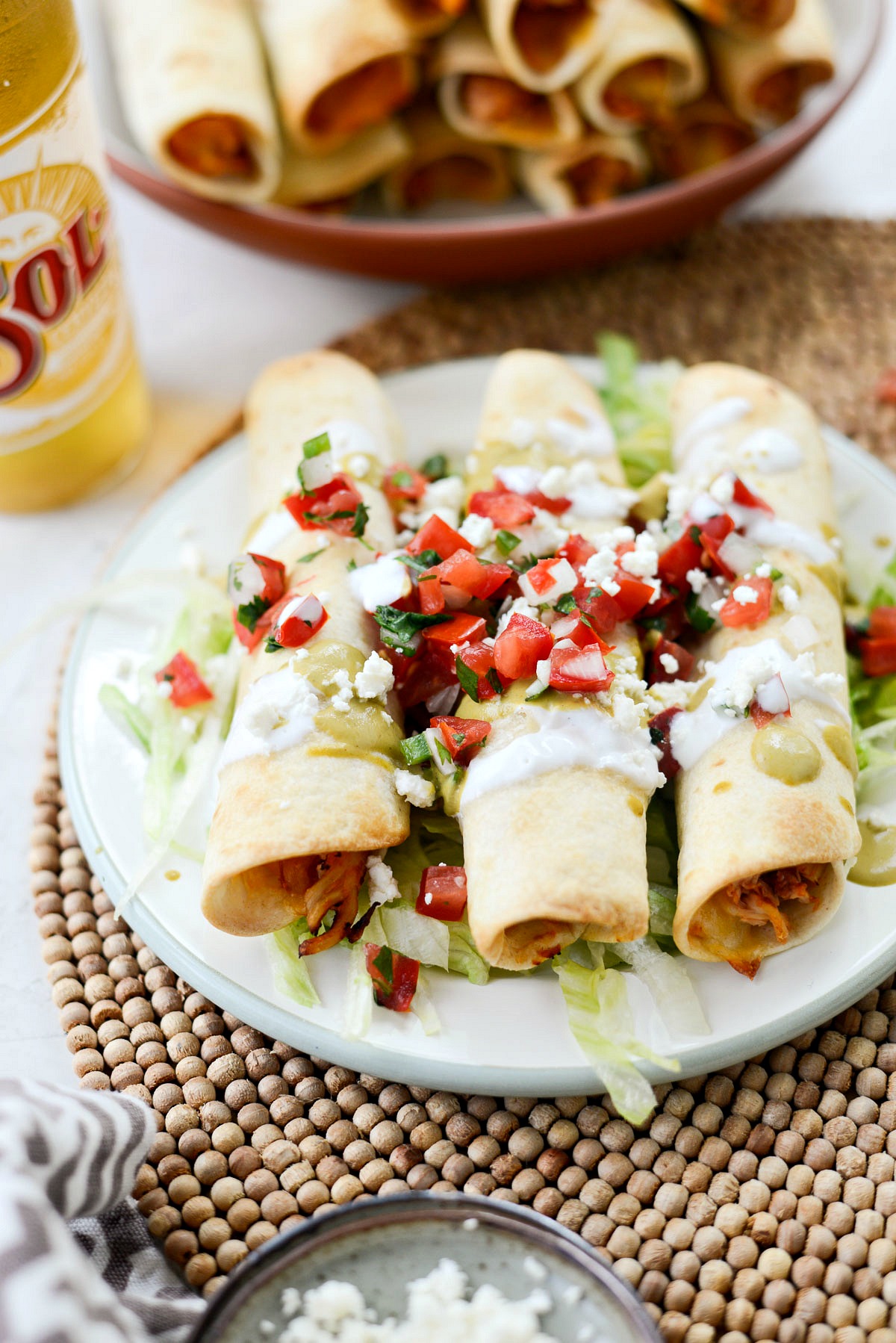 Air Fryer Salsa Chicken Taquitos Simply Scratch
