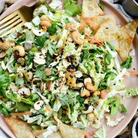 Asian Cabbage Chopped Salad l SimplyScratch.com #chopped #salad #cabbage #asian #cashew #taylorfarms #copycat #recipe