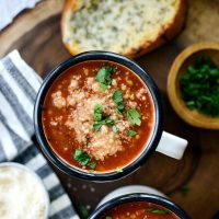 Beef Ancini de Pepe Soup l SimplyScratch.com #beef #ancinidepepe #pasta #soup #easy #tomato #simplyscratch