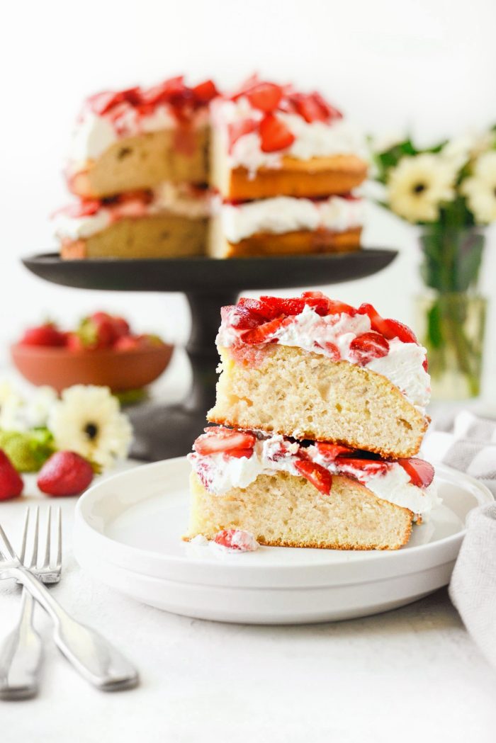 piece of Strawberry Shortcake Cake