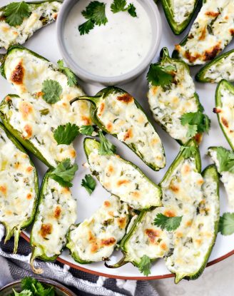 Roasted Jalapeno Poppers l SimplyScratch.com #jalapeno #stuffed #cheesy #appetizer #snack