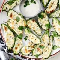 Roasted Jalapeno Poppers l SimplyScratch.com #jalapeno #stuffed #cheesy #appetizer #snack