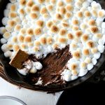 Skillet S'mores Dip l SimplyScratch.com #smores #dip #lazy #dessert #skillet