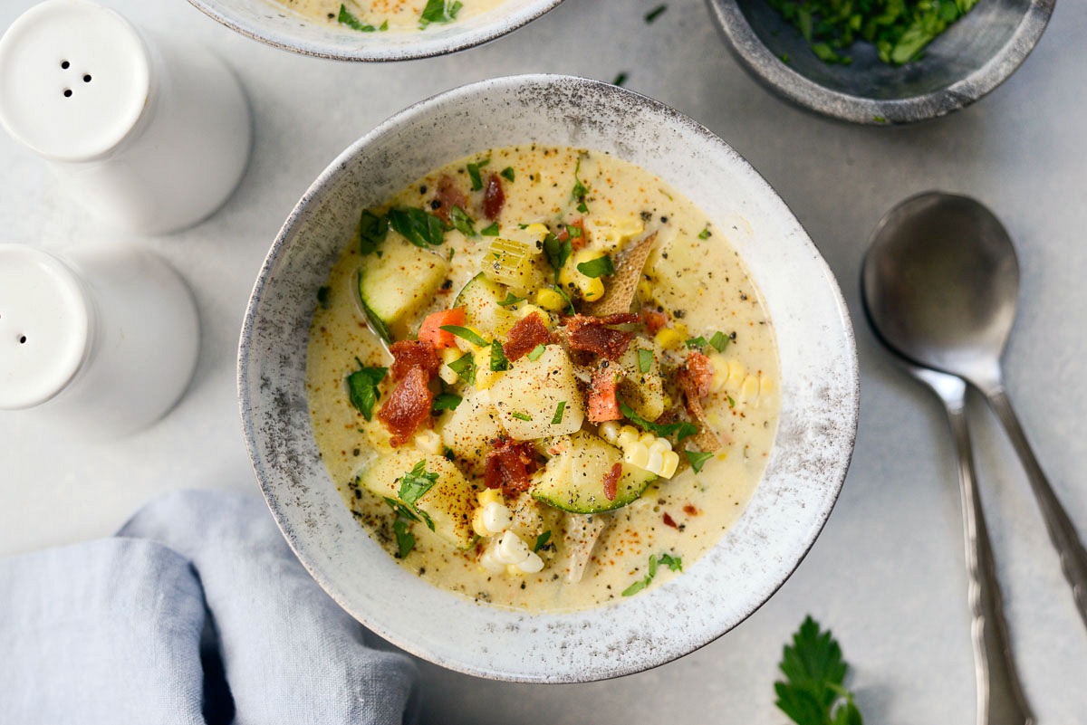 Summer Corn and Zucchini Chowder Simply Scratch