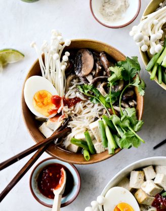 Mushroom Ramen Bowls l SimplyScratch.com #mushroom #ramen #bowls #healthy #bowls #egg #shiitake #cremini #dinner #recipe