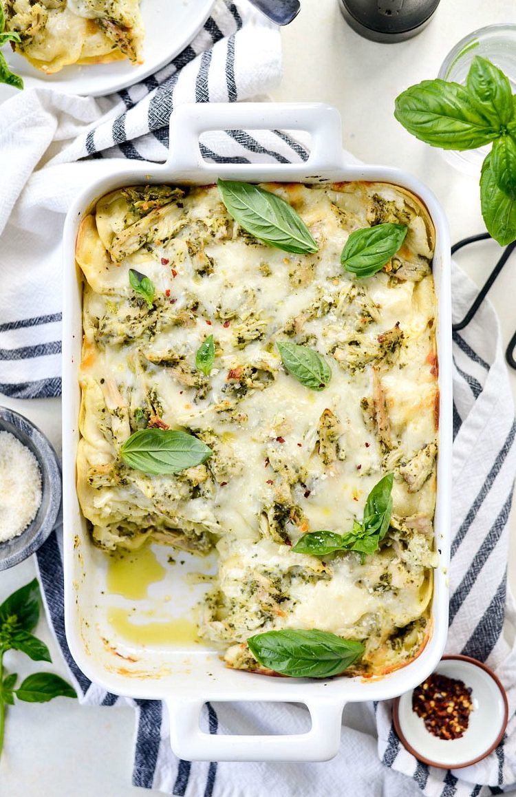 Pesto Chicken Ravioli Lasagna Simply Scratch