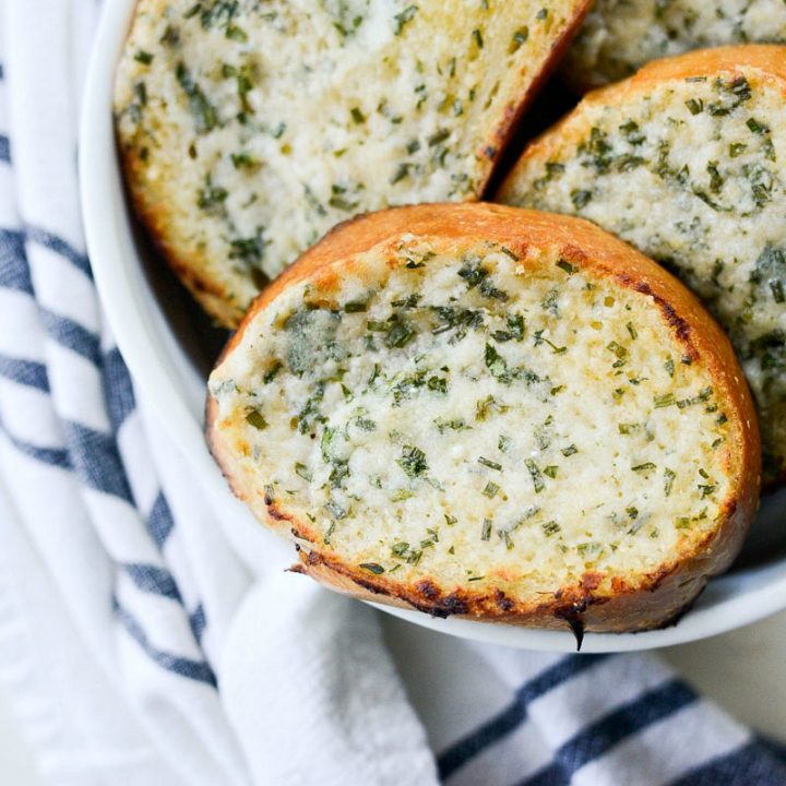 Easy Parmesan Herb Garlic Bread Simply Scratch