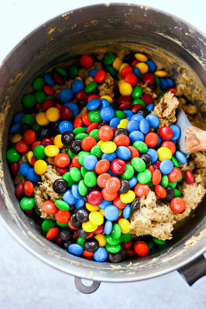 Add in m&ms