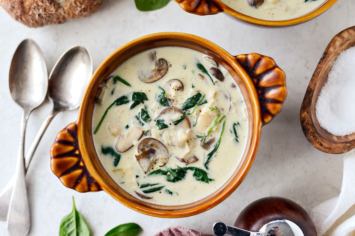 image of Chicken Forester Soup recipe by Simply Scratch
