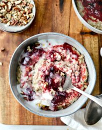 Cranberry Orange Steel Cut Oats l SimplyScratch.com l SimplyScratch.com #breakfast #leftovers #steelcut #oats #recipe #cranberry #orange #leftovercranberryrelish