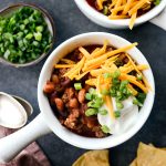 Easy Loaded Chili l SimplyScratch.com #quick #chilirecipe #easy #bestchilirecipe #homemade #chili #beanchili #beefchili #onepotchili