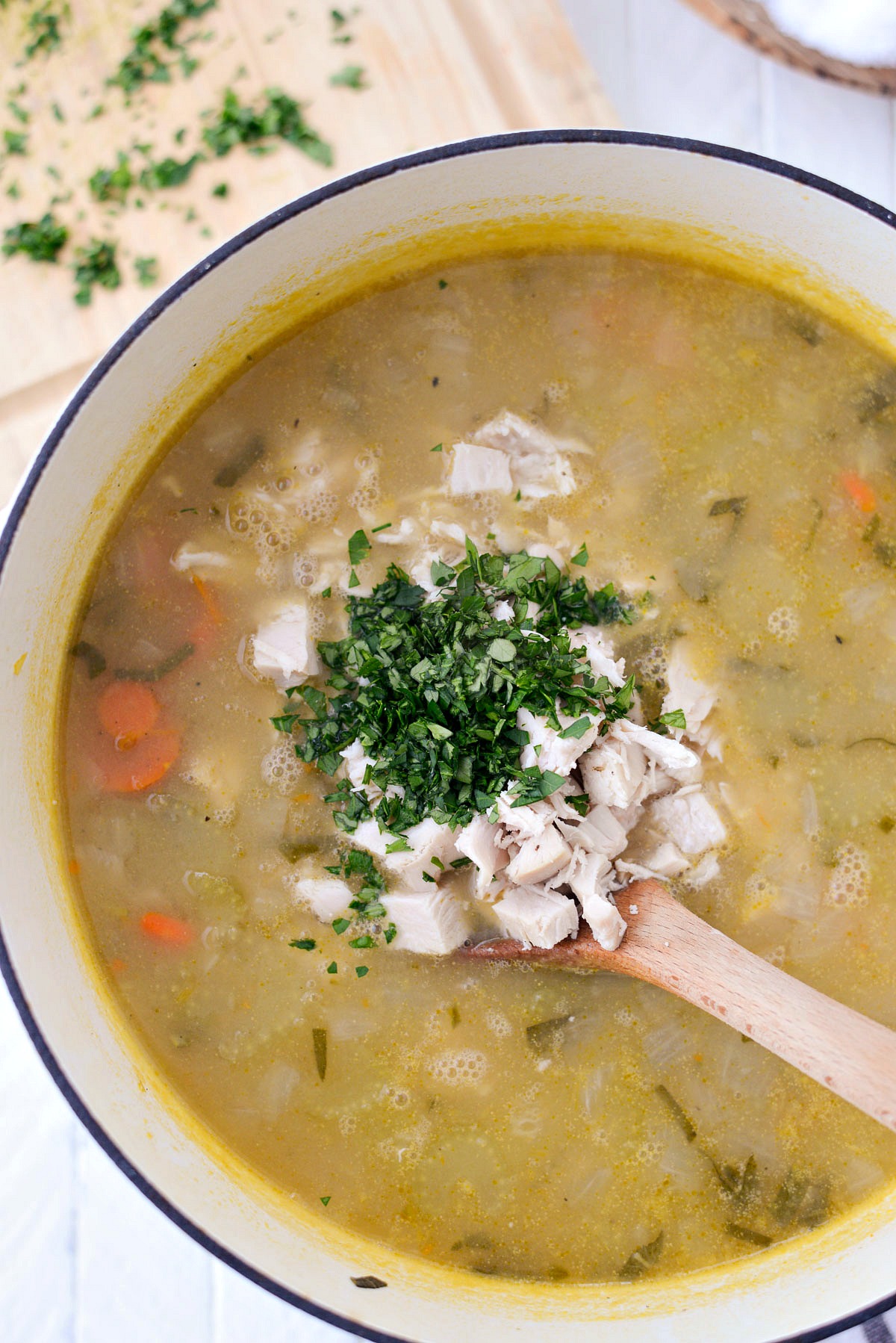 Homemade Turkey Pot Pie Soup Simply Scratch