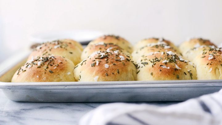 Sea Salt Rosemary Dinner Rolls Simply Scratch