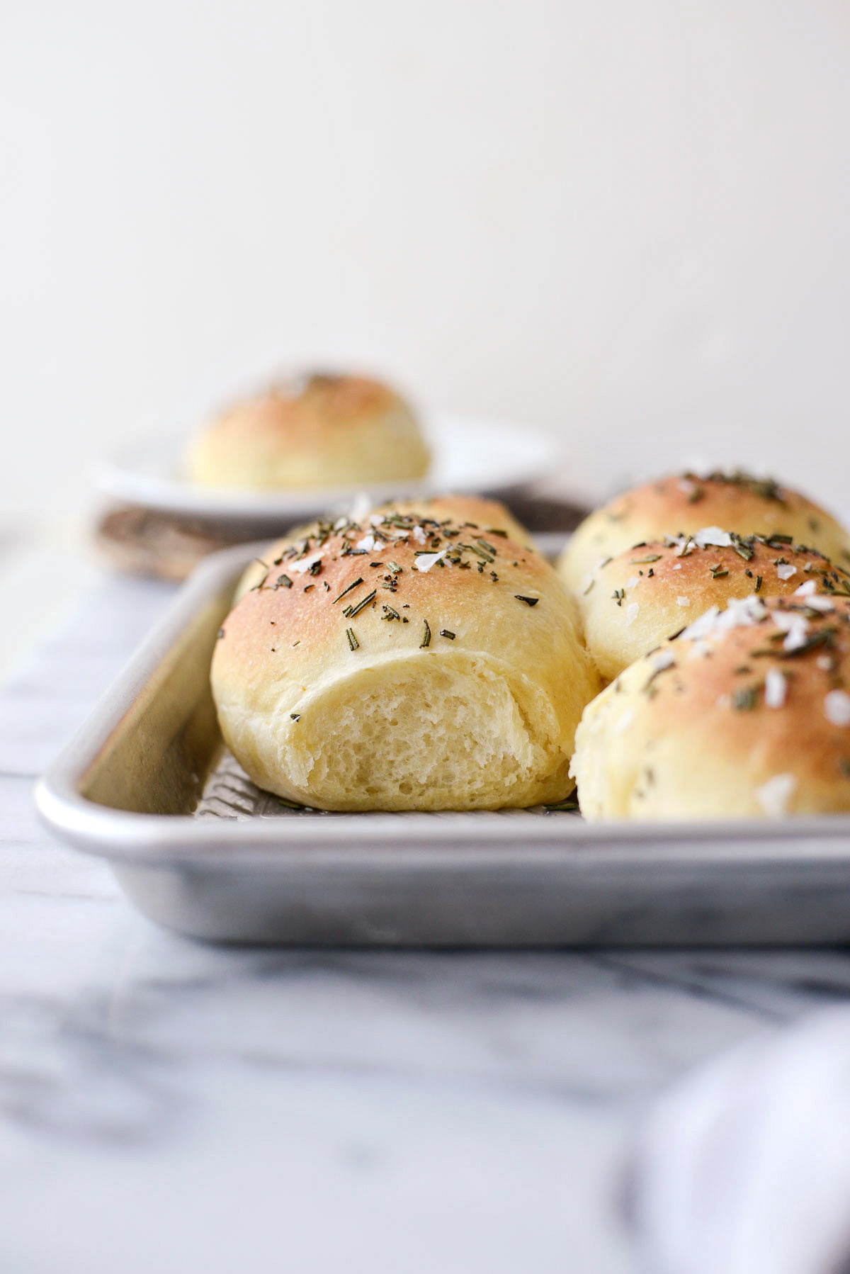 Rosemary Sea Salt Sweet Potato Rolls - Homemade Home