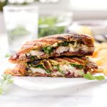 Turkey Cranberry Croissant Panini l SimplyScratch.com #leftover #turkey #recipe #sandwich #panini #cranberry #bacon #thanksgiving #thanksgivinglefoterrecipes