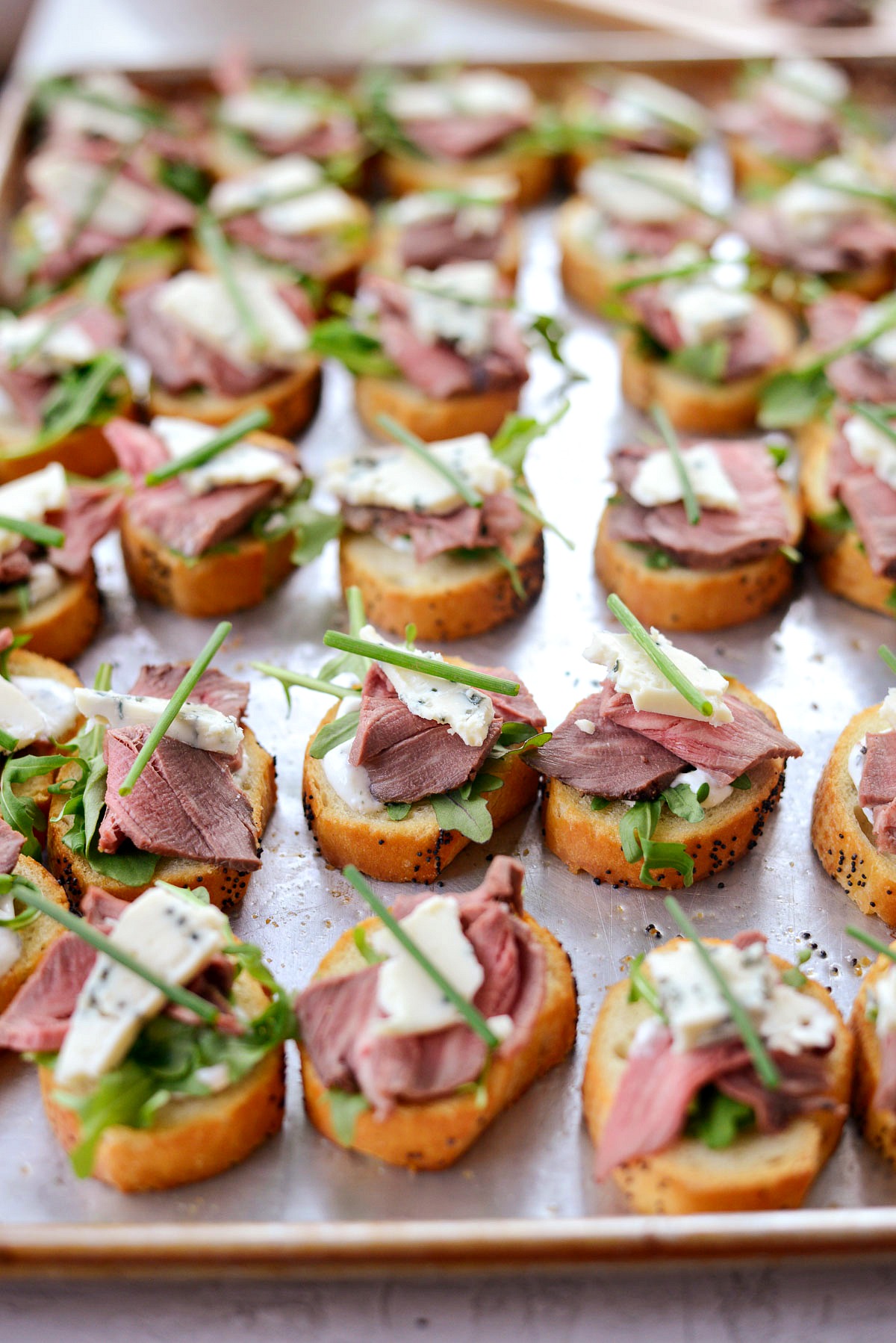 Beef Blue Cheese Crostini Bites Simply Scratch
