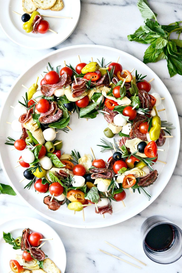 Holiday Antipasto Wreath - Simply Scratch