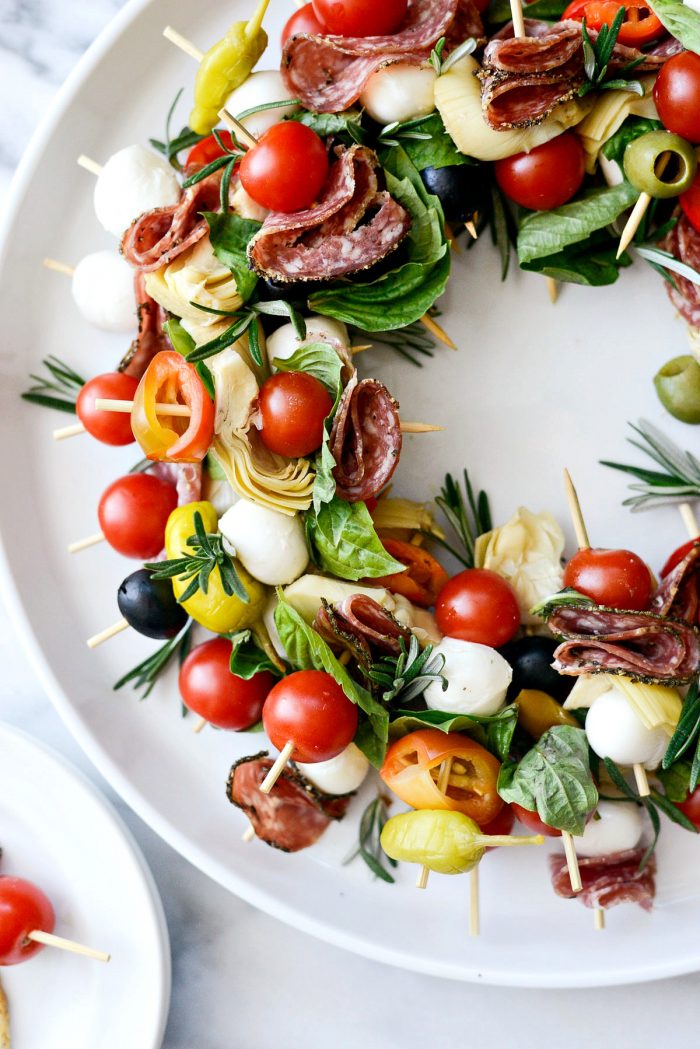 Holiday Antipasto Wreath - Simply Scratch