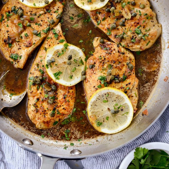 Lighter Chicken Piccata - Simply Scratch