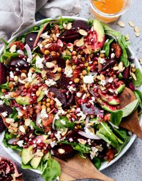 Roasted Grapefruit Beet Salad l SimplyScratch.com #grapefruit #beet #salad #holiday #christmas #healthy