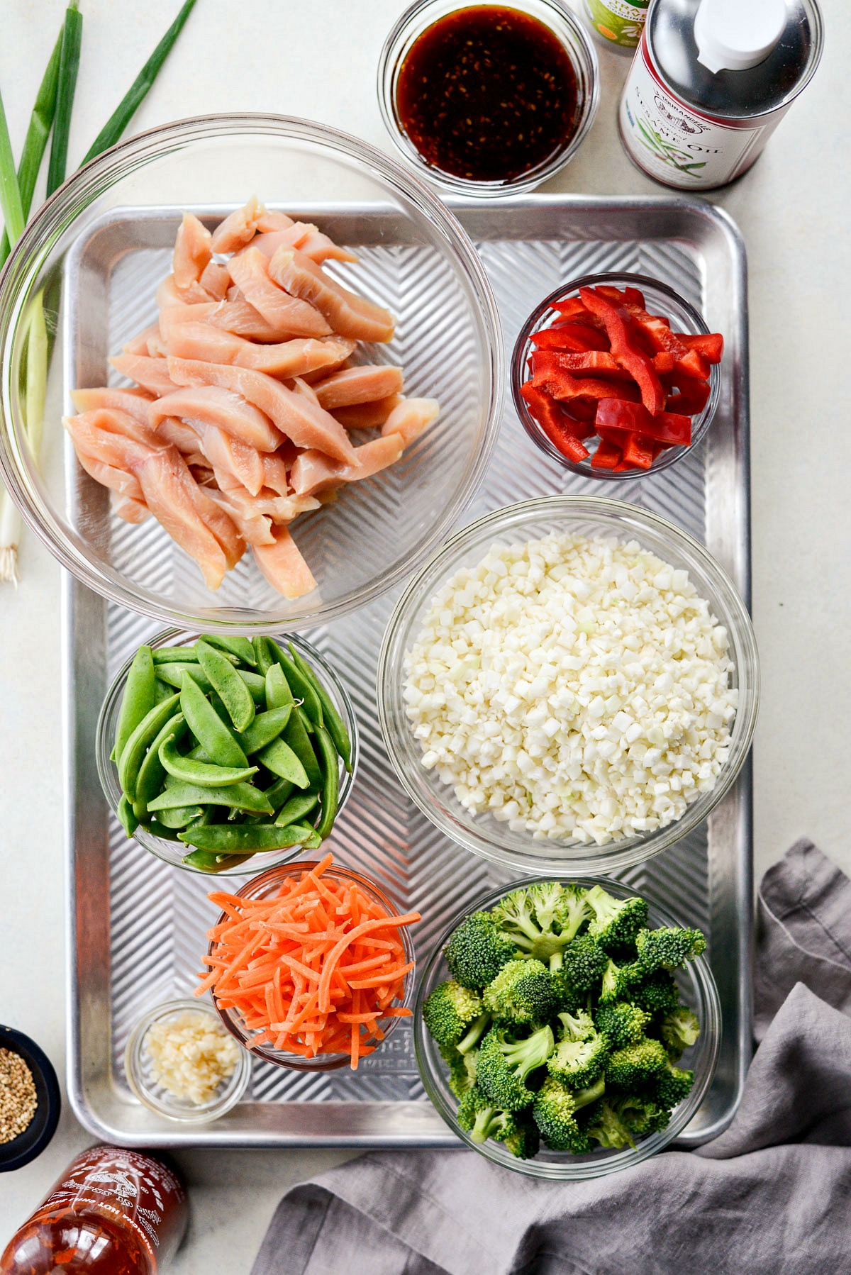 Sheet Pan Teriyaki Chicken and Cauliflower Rice Simply Scratch