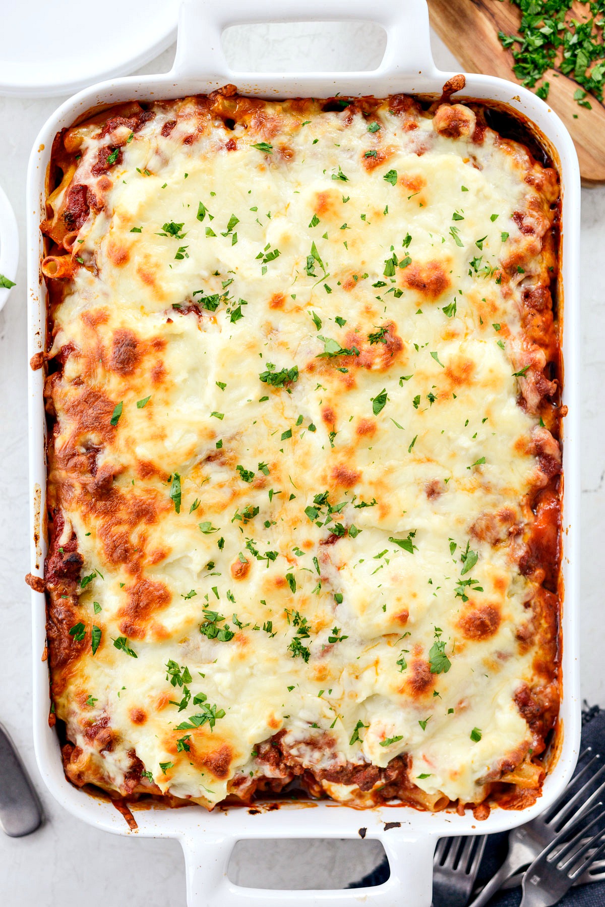 Spicy Italian Sausage Baked Ziti Simply Scratch