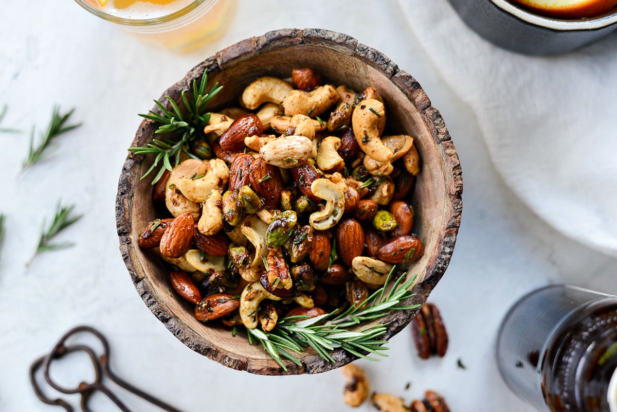 Sweet and Smoky Bar Nuts Simply Scratch