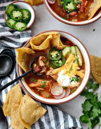 Chicken Tortilla Soup l SimplyScratch.com #homemade #easy #chicken #tortilla #soup #fromscratch