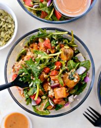 Winter Butternut and Kale Grain Bowls (Meal Prep!) l SimplyScratch.com #mealprep #winter #healthy #grainbowls #butternutsquash #kale