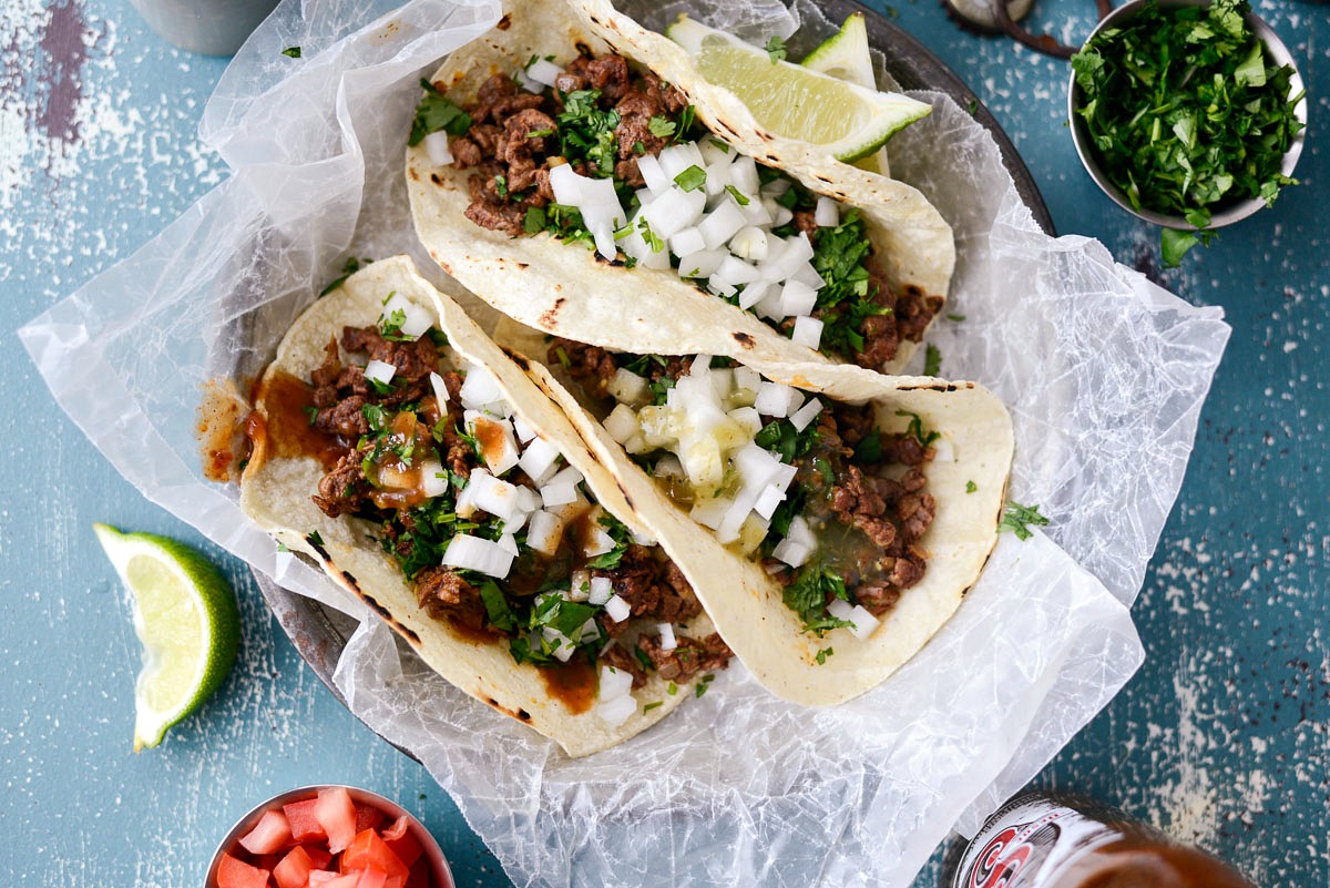 Easy Beef Street Taco Recipe | Dandk Organizer