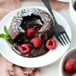 Molten Chocolate Lava Cakes For Two l SimplyScratch.com #valentinesday #chocolate #cake #lavacake #baking #fortwo #dessert