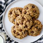 Oatmeal Chocoalte Chip Toffee Cookies l SimplyScratch.com #oatmeal #toffee #chocolatechip #cookies #coconut #baking