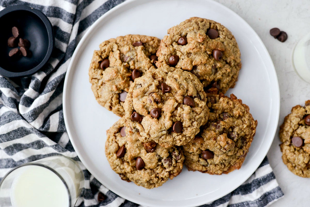 Oatmeal Chocolate Chip Toffee Cookies Simply Scratch