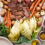 Slow Cooker Corned Beef and Cabbage Dinner l SimplyScratch.com #slowcooker #cornedbeef #stpatricksday #easydinner #crockpot #slowcooking #beef #boileddinner #irishdinner