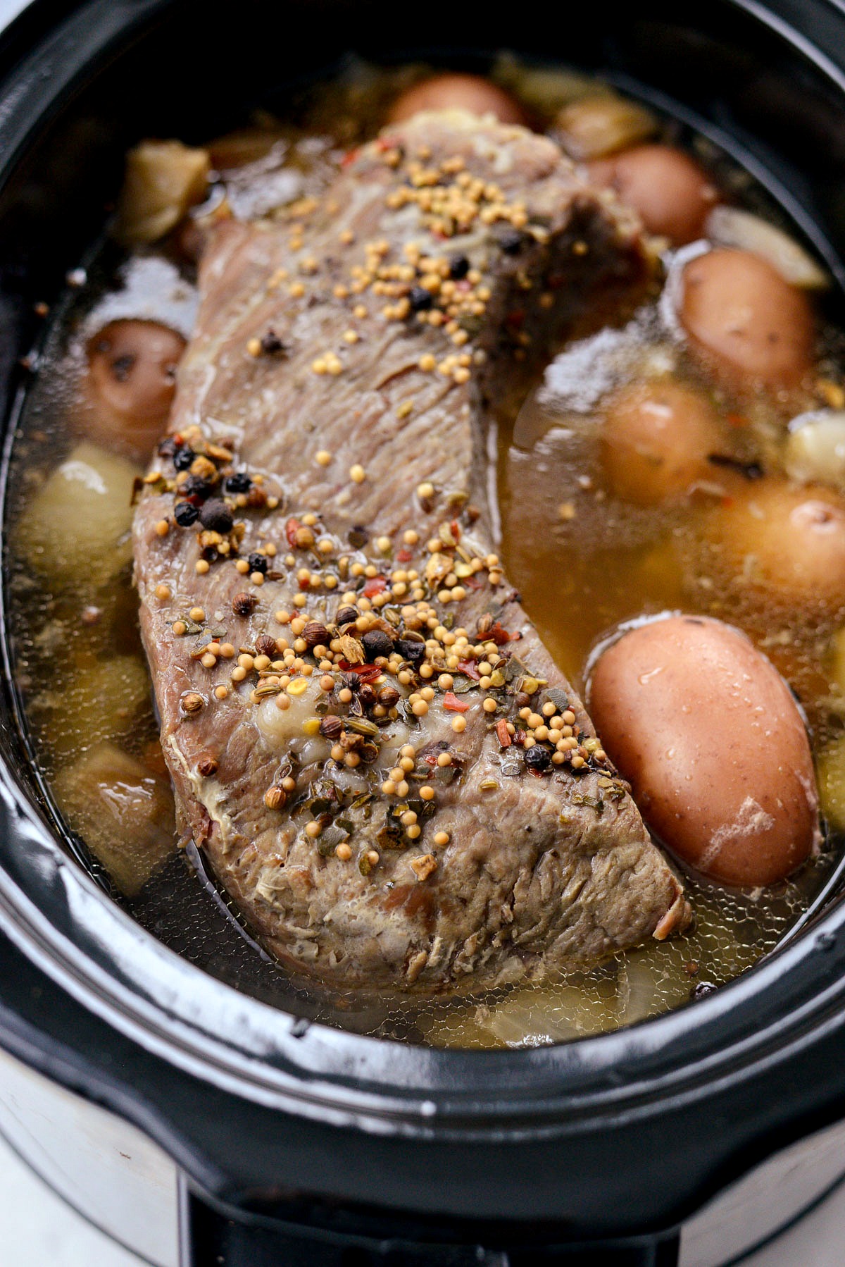 Slow Cooker Corned Beef and Cabbage Simply Scratch