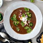 Vegetarian Black Bean Soup l SimplyScratch.com #vegetarian #healthy #blackbean #soup #light #beansoup #homemade #fromscratch