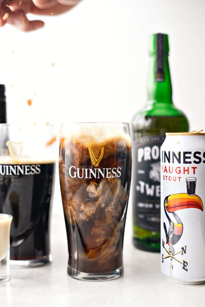 whiskey and baileys in Guinness