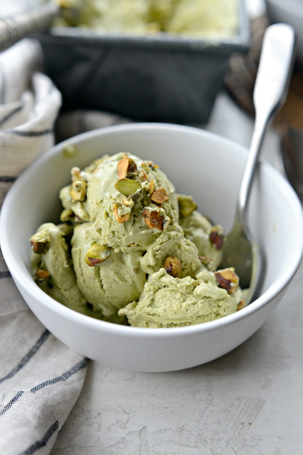 NoChurn Pistachio Ice Cream Simply Scratch