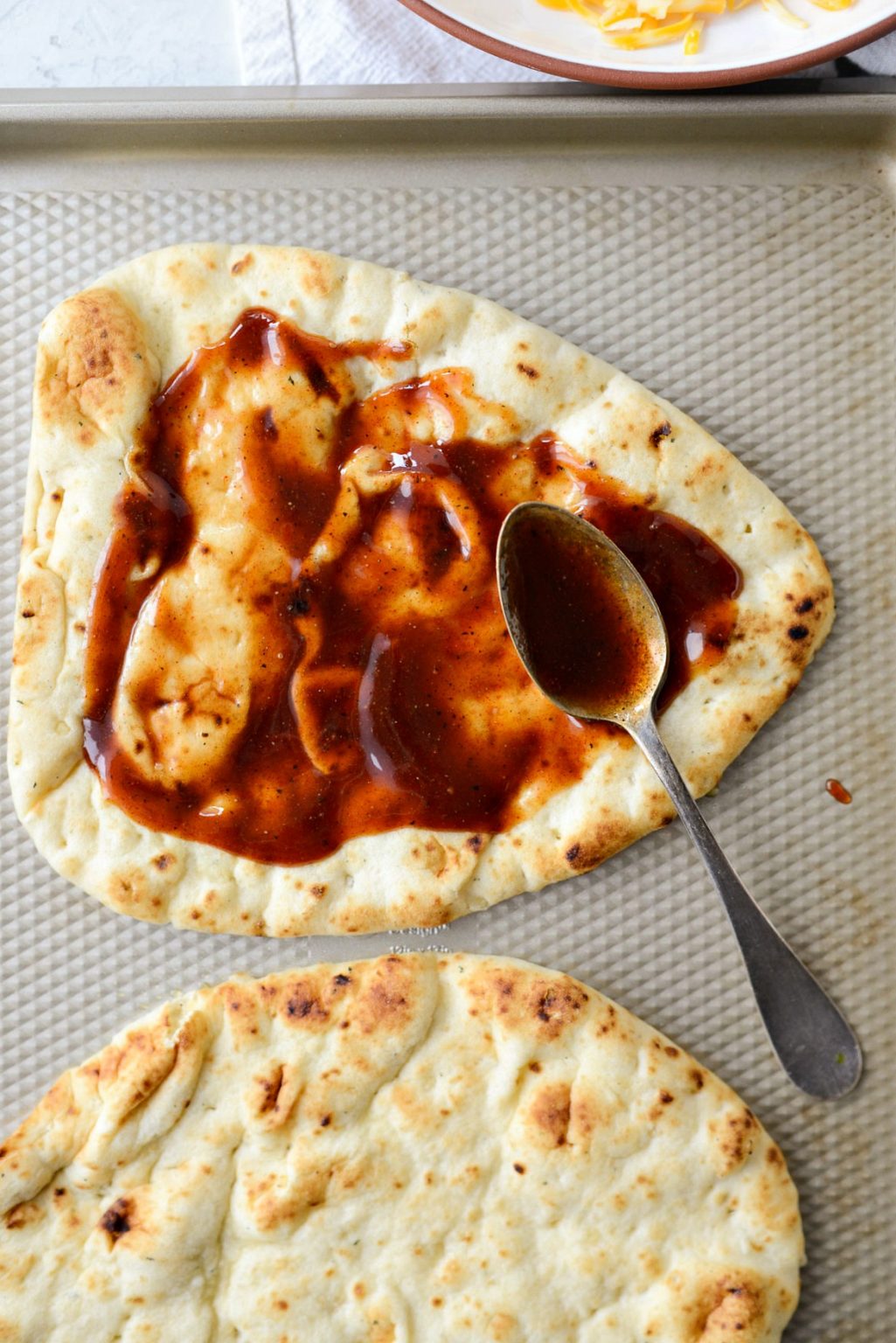 BBQ Chicken Naan Pizzas Simply Scratch