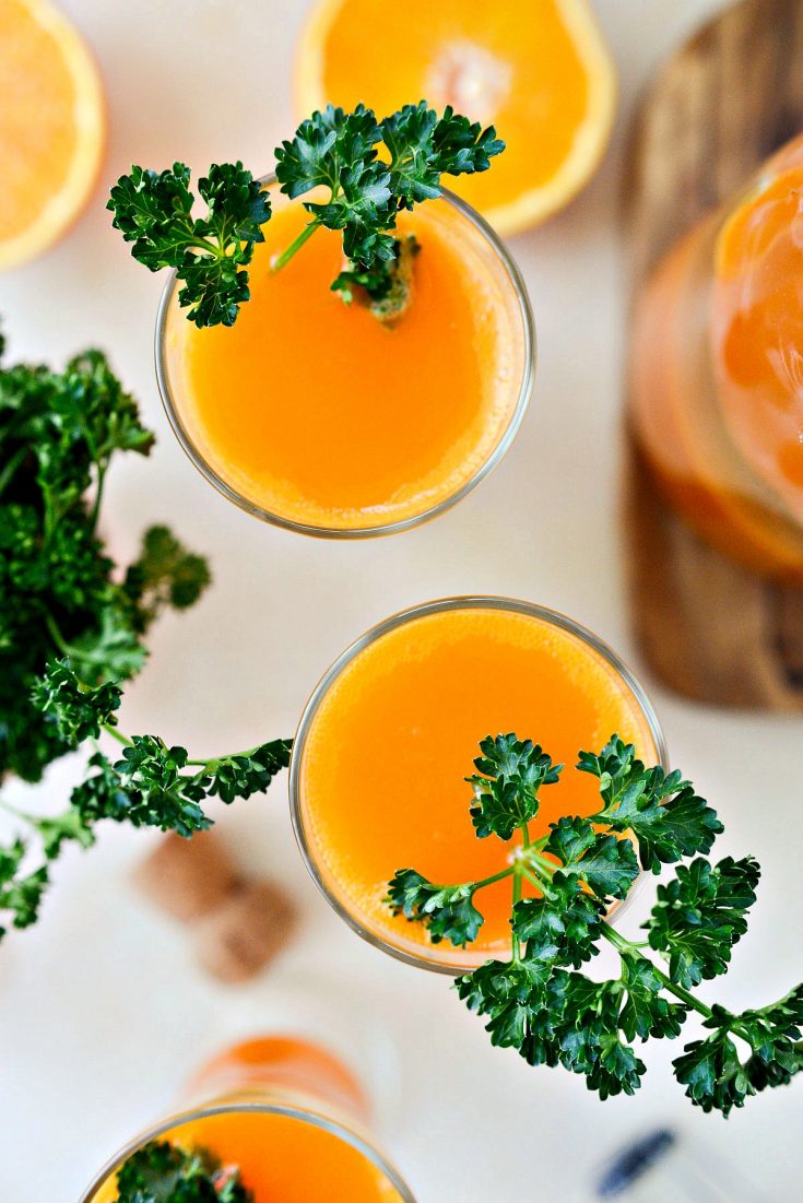 Carrot Orange Mimosas Simply Scratch