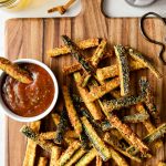 Air Fryer Zucchini Fries l SimplyScratch.com #airfryer #airfried #zucchini #fries #healthy #lowpoints #ww #easy