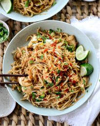 Easy Chicken Pad Thai l SimplyScratch.com #homemade #padthai #chicken #noodles #stirfry #easy #dinner #recipe