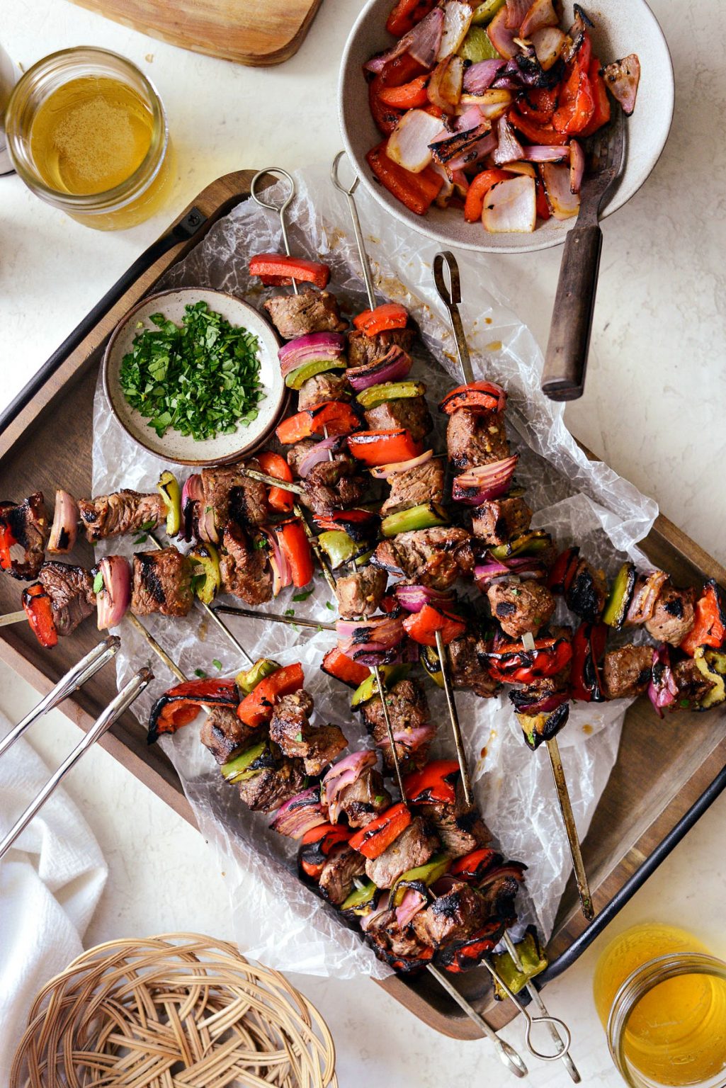 Grilled Marinated Steak Kebabs Simply Scratch