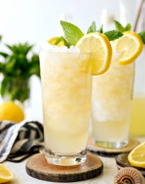 crushed ice with lemon shandy refresher