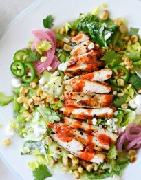 Summer Buffalo Grilled Chicken Salad